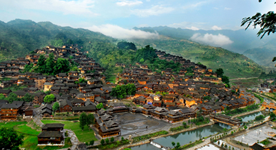 mhjq.黔往天眼.贵州黄果树大瀑布、荔波小七孔、西江千户苗寨、平塘天眼动车五日游